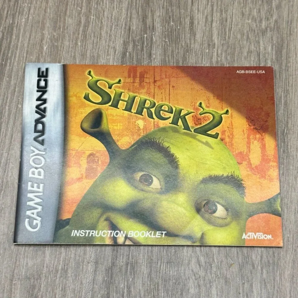 2004 Shrek 2 & The Incredibles Nintendo Game Boy Advance Authentic Tested